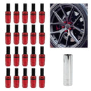 XH-AN005 Car Universal Modified Wheel M12 Reinforced Bolt 7075-T6 Forged Aluminum Alloy Reinforced Screw (Red)