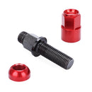 XH-AN005 Car Universal Modified Wheel M12 Reinforced Bolt 7075-T6 Forged Aluminum Alloy Reinforced Screw (Red)
