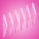 6 PCS Universal Car Screaming Bumper Door + Rearview Mirror Anti-collision Strip Protection Guards Plastic Trims Stickers(Pink)