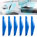 6 PCS Universal Car Screaming Bumper Door + Rearview Mirror Anti-collision Strip Protection Guards Plastic Trims Stickers(Blue)