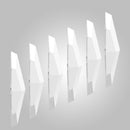 6 PCS Universal Car Screaming Bumper Door + Rearview Mirror Anti-collision Strip Protection Guards Plastic Trims Stickers(White)