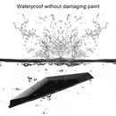 6 PCS Universal Car Screaming Bumper Door + Rearview Mirror Anti-collision Strip Protection Guards Plastic Trims Stickers(White)