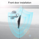 6 PCS Universal Car Screaming Bumper Door + Rearview Mirror Anti-collision Strip Protection Guards Plastic Trims Stickers(White)