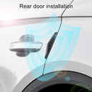 6 PCS Universal Car Screaming Bumper Door + Rearview Mirror Anti-collision Strip Protection Guards Plastic Trims Stickers(White)