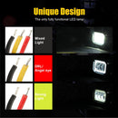 2 PCS Car 4 inch Square Spotlight Work Light with Angel Eyes (White Light)