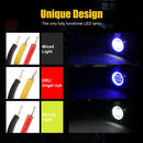 2 PCS Car 4 inch Round Spotlight Work Light with Angel Eyes (Blue Light)