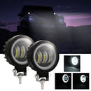 2 PCS Car 4 inch Round Spotlight Work Light with Angel Eyes (White Light)