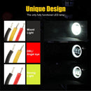 2 PCS Car 4 inch Round Spotlight Work Light with Angel Eyes (White Light)