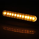 2 PCS D12V / 1W Motorcycle LED Waterproof Side Lights Turn Signal Light(Yellow Light)