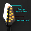 2 PCS DC 12V Motorcycle Daytime Turn Running Light (Blue Light)