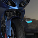 2 PCS DC 12V Motorcycle Daytime Turn Running Light (Blue Light)