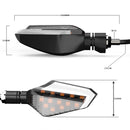 2 PCS DC 12V Motorcycle Daytime Turn Running Light (White Light)