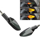 2 PCS DC12V Motorcycle LED Dynamic Blinker Side Lights Flowing Water Turn Signal Light