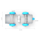 Motorcycle / Ebike Flat Tire Wheel Puller Booster Trailer Electric Emergency Help Self-rescue Traile with 5 Wheels Random Color Delivery