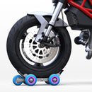 Motorcycle / Ebike Flat Tire Wheel Puller Booster Trailer Electric Emergency Help Self-rescue Traile with 5 Wheels Random Color Delivery