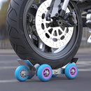 Motorcycle / Ebike Flat Tire Wheel Puller Booster Trailer Electric Emergency Help Self-rescue Traile with 5 Wheels Random Color Delivery