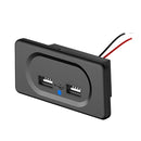 3.1A Short Cable RV Bus Modified Car Charger Dual USB Charger