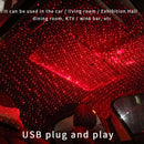 5V 0.1W IPX4 Car Rotating Star Lights Starry Sky Atmosphere Lamp (Red Light)