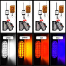 DC12V-24V / 18W 4 in 1 Front Grille Emergency Strobe Flash Warning Light Pickup 12LEDs Side Light Wireless Control 16 Modes (Yellow Light)