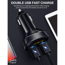 WK WP-C26 Dual USP Car Bluetooth MP3 Player Car Kit, Support TF Card & U Disk & Bluetooth Connection