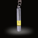 Car Copper LED Neon Lamp Anti-static Keychain Static Elimination Rod (Yellow)