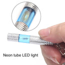 Car Copper LED Neon Lamp Anti-static Keychain Static Elimination Rod (Yellow)