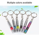 Car Copper LED Neon Lamp Anti-static Keychain Static Elimination Rod (Yellow)