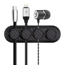 Car Carbon Fiber Magnetic Clamp Cable Storage Box Creative Desktop Hub Organizer