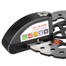 Motorcycles / Bicycle Anti-theft Lock Alarm Disc Brakes Lock with Cable and Bag (Black)