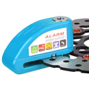 Motorcycles / Bicycle Anti-theft Lock Alarm Disc Brakes Lock with Cable and Bag (Blue)