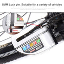 Motorcycles / Bicycle Anti-theft Lock Alarm Disc Brakes Lock with Cable and Bag (Red)