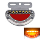 24V Truck / Bus Dynamic Blinker Flowing Water Side Light Waterproof Ground Light Tail / Reversing Light (Red Light)