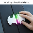 2 PCS Car LED Door Warning Lights Anti-collision Door Opening Lamp Flashing Lights (Black)