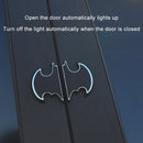 2 PCS Car LED Door Warning Lights Anti-collision Door Opening Lamp Flashing Lights (Silver)