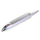 Car Shark Gill Warning Lights Solar Decorative Lights Car Door Anti-collision Rear-end Collision LED Dlashing Lamp (Silver)