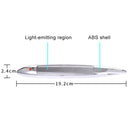 Car Shark Gill Warning Lights Solar Decorative Lights Car Door Anti-collision Rear-end Collision LED Dlashing Lamp (Silver)