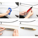Car Shark Gill Warning Lights Solar Decorative Lights Car Door Anti-collision Rear-end Collision LED Dlashing Lamp (Silver)