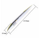 Car Solar Shark Gill Warning Lights Car Door Anti-collision Rear-end Collision LED Dlashing Lamp, Mode: Constant Bright + Flashing (Gold)