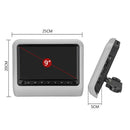 9 inch Car Rear Row HD External Headrest DVD Player Display + MP5(Black)