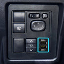 Car QC3.0 Fast Charge USB Interface Modification Charger for Toyota, Cigarette Lighter to Take Power (Ice Blue Light)