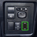 Car QC3.0 Fast Charge USB Interface Modification Charger for Toyota, Cigarette Lighter to Take Power (Green Light)