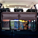 Universal Car Trunk Sundries Storage Bag Car Rear Seat Net Pocket Bag (Coffee)