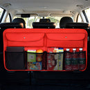 Universal Car Trunk Sundries Storage Bag Car Rear Seat Net Pocket Bag (Red)