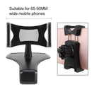 Car Dashboard Mobile Phone Holder Bracket with Number Plate (Black)