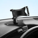 Car Dashboard Mobile Phone Holder Bracket with Number Plate (Black)
