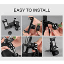 Car Dashboard Mobile Phone Holder Bracket with Number Plate (Grey)