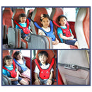 Car Child Rabbit Double Shoulder Seat Belt Adjuster (Red)