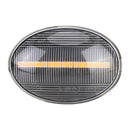 2 PCS DC12V / 3W Car LED Dynamic Blinker Side Lights Flowing Water Turn Signal Light for BMW Mini Cooper, Amber Light(Transparent)