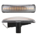 2 PCS DC12V / 3W Car LED Dynamic Blinker Side Lights Flowing Water Turn Signal Light for Land Rover, Amber Light (Transparent)