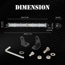 15 inch Two Rows DC9-30V 22W 6000K IP67 Car Truck Off-road Vehicle LED Work Lights Spot / Flood Light